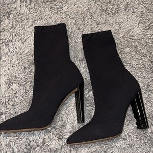 ALDO DELUDITH BLACK HEEL BOOTIES